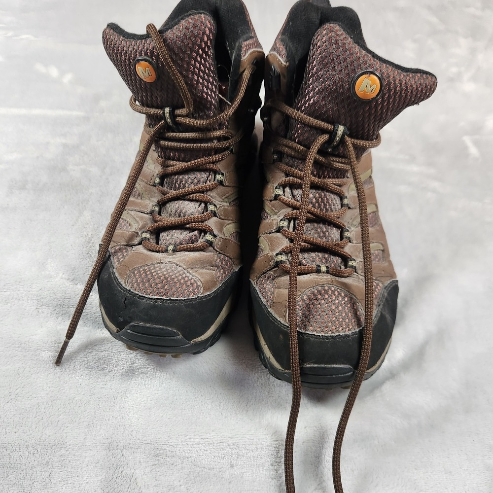 Merrell Men Moab 3 Dark Earth Waterproof Hiking Shoes High Top Mens Size 9‎